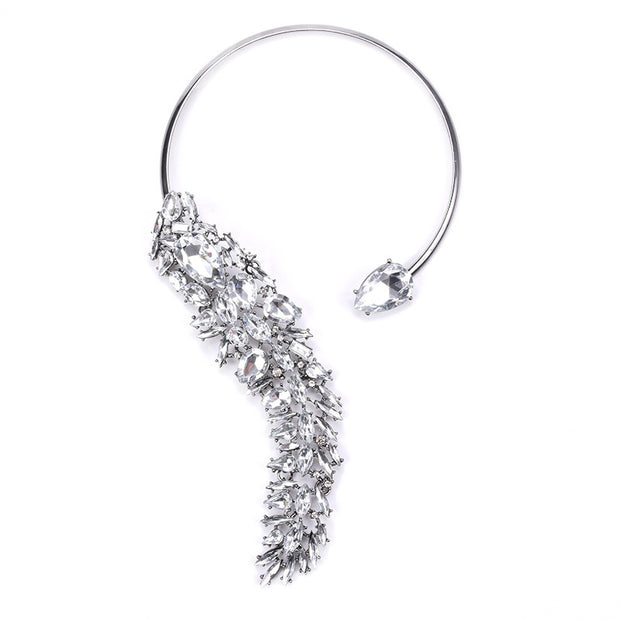 Collar Choker de Strass Multicolor - Gargantilla de Cristales Tendencia - Joyería Fina para Mujer