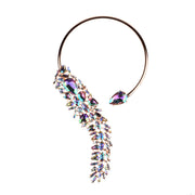 Collar Choker de Strass Multicolor - Gargantilla de Cristales Tendencia - Joyería Fina para Mujer