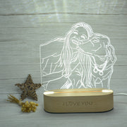Lámpara de Noche 3D Estéreo con Foto Personalizada - Luz LED Decorativa