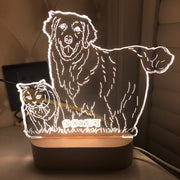 Lámpara de Noche 3D Estéreo con Foto Personalizada - Luz LED Decorativa