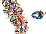 Collar Choker de Strass Multicolor - Gargantilla de Cristales Tendencia - Joyería Fina para Mujer