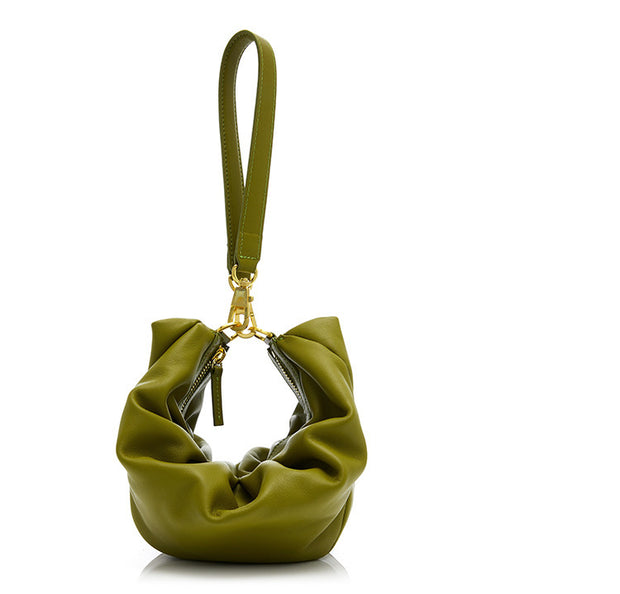 Bolso Bandolera Diseño Único - Estilo Dumpling con Pliegues y Asa de Hombro