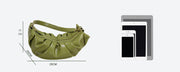 Bolso Bandolera Diseño Único - Estilo Dumpling con Pliegues y Asa de Hombro
