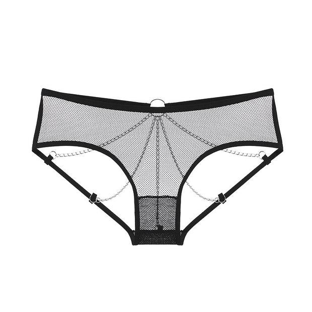 Women's Metal Chain Open Front Trousers