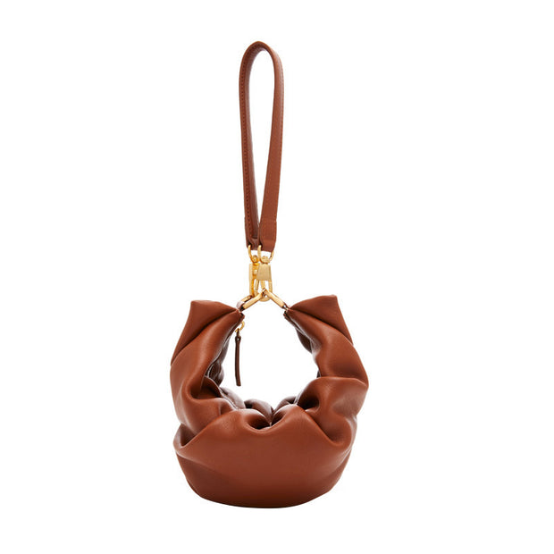 Bolso Bandolera Diseño Único - Estilo Dumpling con Pliegues y Asa de Hombro