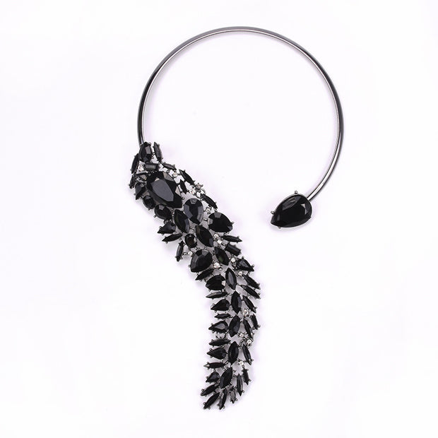 Collar Choker de Strass Multicolor - Gargantilla de Cristales Tendencia - Joyería Fina para Mujer