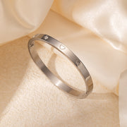 High-grade Titanium Steel Bracelet Gold-plated Diamond Stainless Steel Bracelet Women