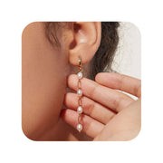 Pendiente cadena colgante oro - Joyas-Para-Mujer.com