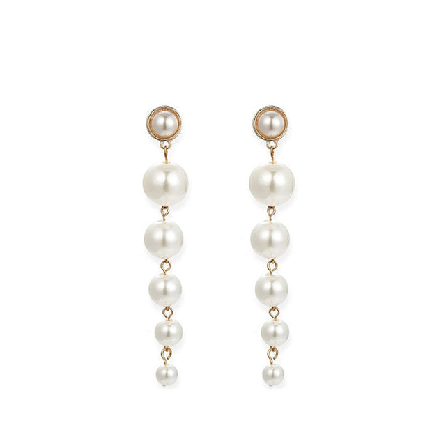 Aro cadenita perla - Joyas-Para-Mujer.com