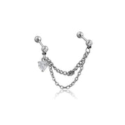 Pendiente hélix plata - Joyas-Para-Mujer.com