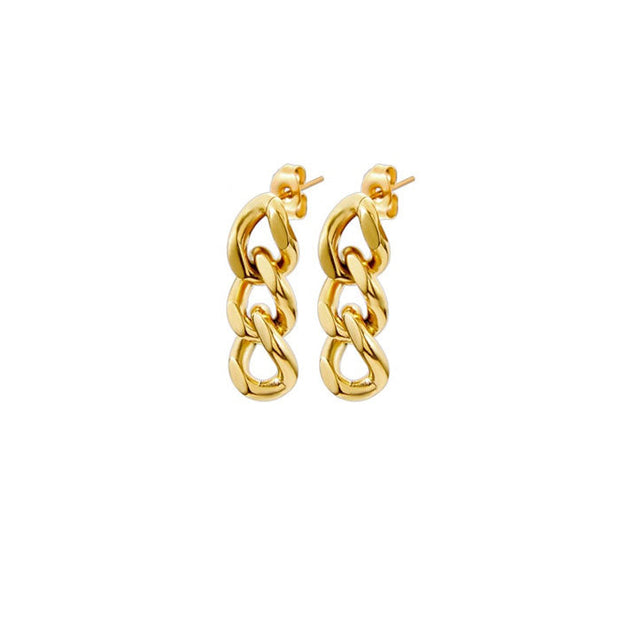 Pendiente eslabón cadena - Joyas-Para-Mujer.com