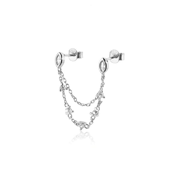 Pendiente plata de ley 925 - Joyas-Para-Mujer.com