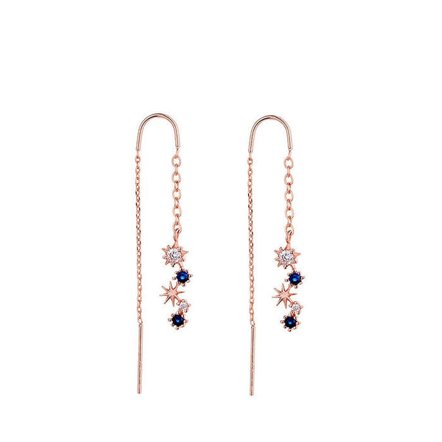 Pendiente estrella atravesante - Joyas-Para-Mujer.com