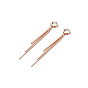 Pendiente rosa - Joyas-Para-Mujer.com