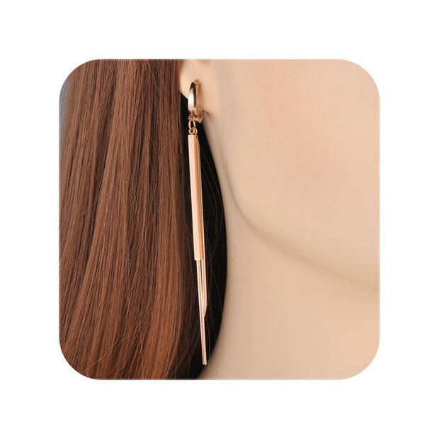 Pendiente rosa - Joyas-Para-Mujer.com