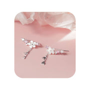 Pendiente cadenita plata - Joyas-Para-Mujer.com