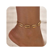 Tobillera con concha - Joyas-Para-Mujer.com