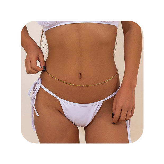 Cadena de cintura oro de 18 quilates - Joyas-Para-Mujer.com