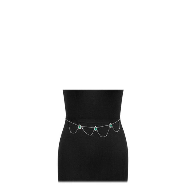 Cadena de cintura de strass - Joyas-Para-Mujer.com