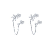 Pequeño pendiente segundo agujero - Joyas-Para-Mujer.com