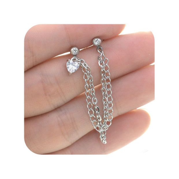 Pendiente hélix plata - Joyas-Para-Mujer.com