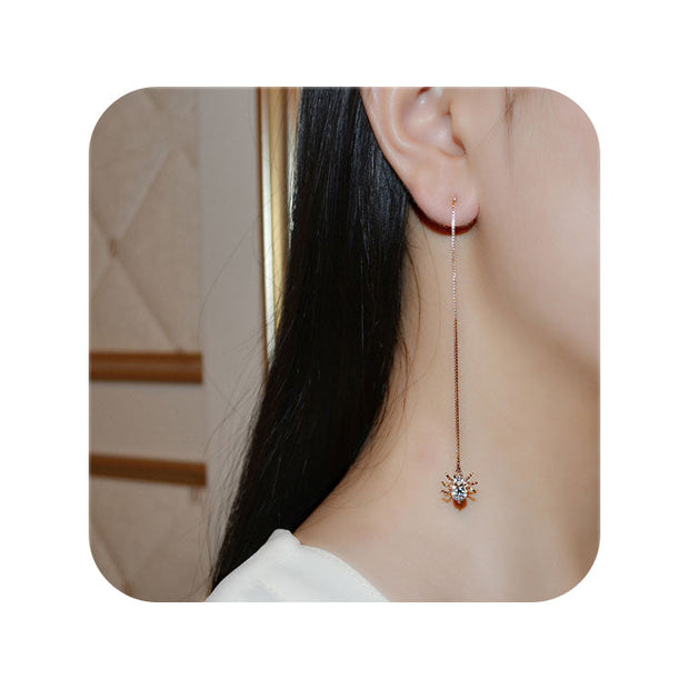 Pendiente cadena araña - Joyas-Para-Mujer.com