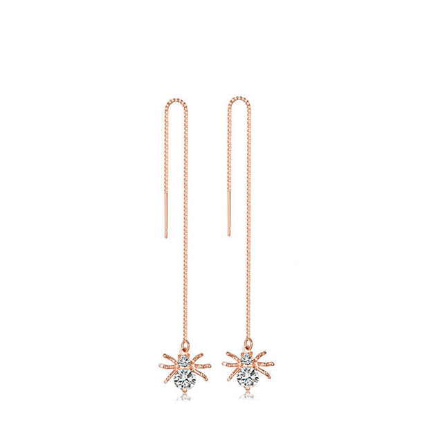 Pendiente cadena araña - Joyas-Para-Mujer.com