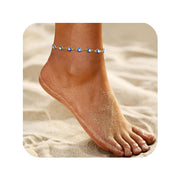 Tobillera azul - Joyas-Para-Mujer.com